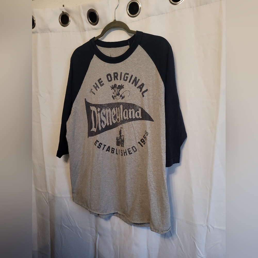 Disney Blue and Gray Short Sleeve Tee Graphic Design